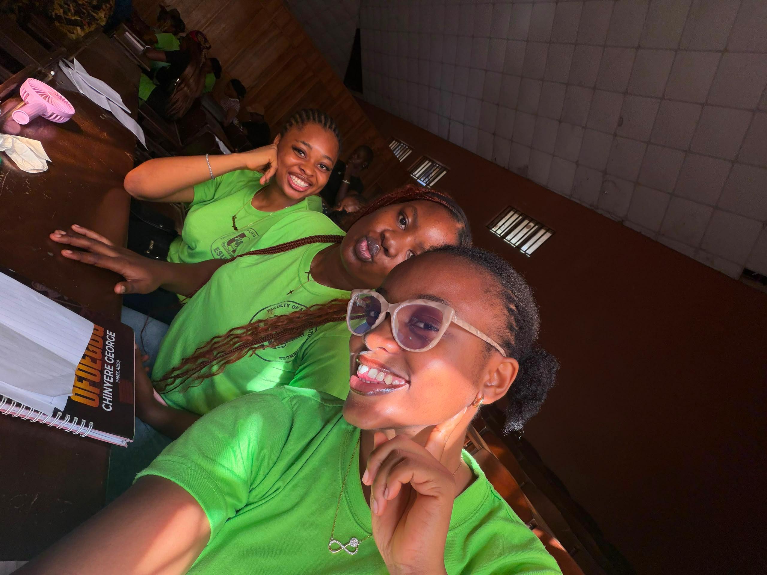 Peace, Dinma and Ada